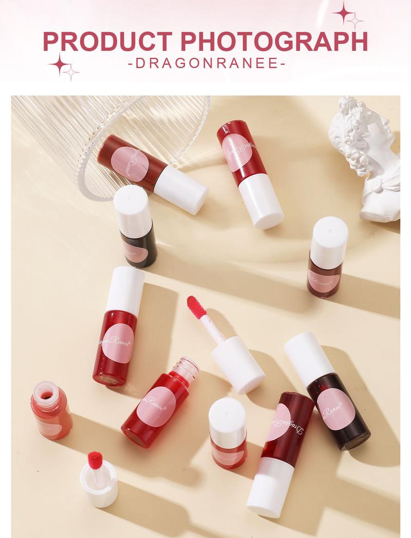 Product Introduction of Lip Stain Lip Gloss Background Color Stacked Coating Moisturizing Lip Lacquer Oil Lipstick Base Sample Lip Gloss Lipstick Water 5