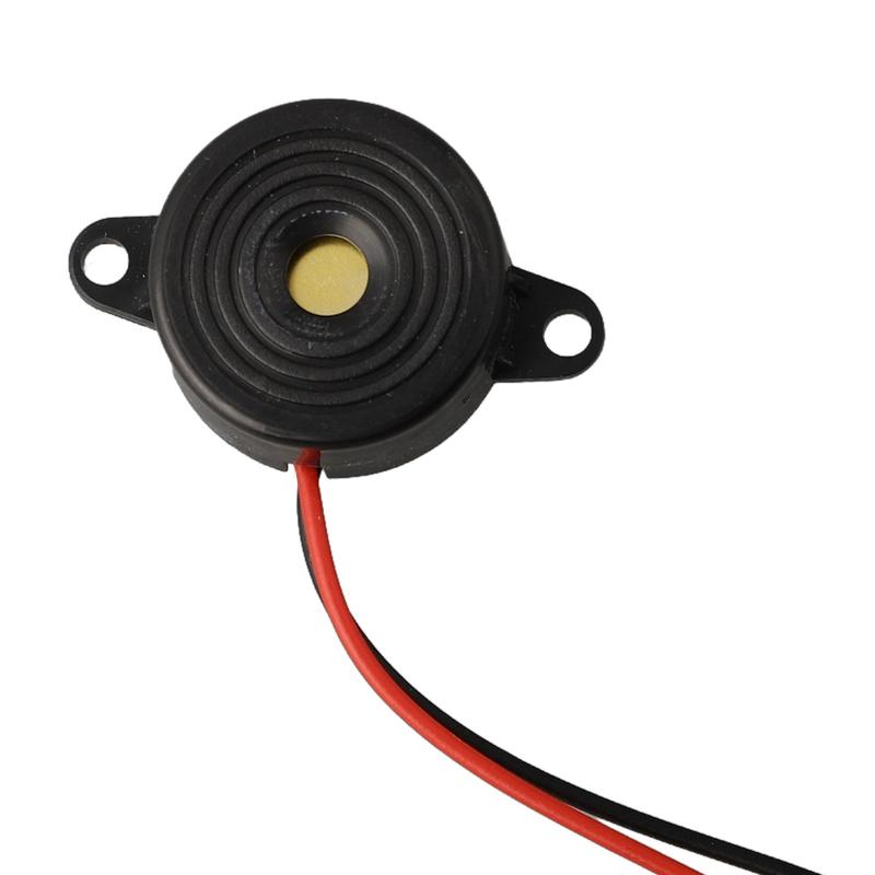 DC 3-24V Electronic Buzzer Small Enclosed Piezo Electric Beeper with Wires 3