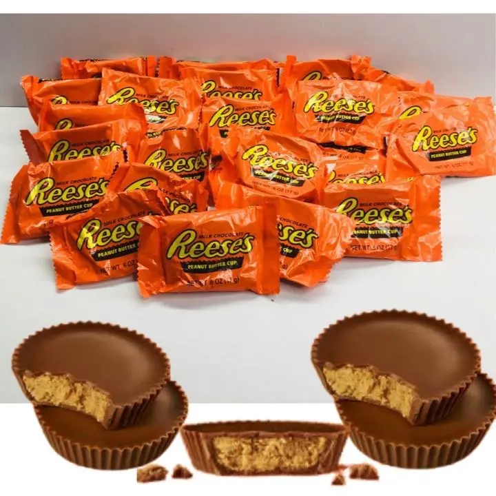 [Thanh 12 snack] Socola Sữa Nhân Bơ Đậu Phộng Reese – Milk Chocolate & Peanut 198gr