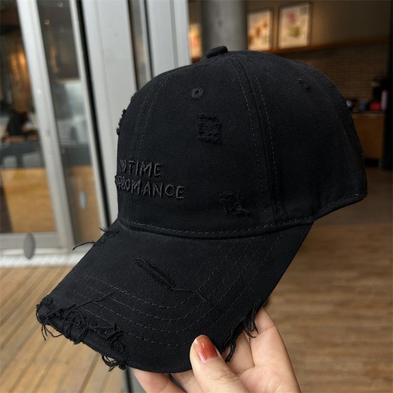 Topi Baseball Wanita Berlubang dengan Sulaman Huruf, Diperbuat daripada Kapas yang Dicuci, Berbentuk Runcing, Tampak Kecil, Bersaiz Besar, dengan Tepi yang Melebar, Topi Matahari Berbahan Lembut. Topi Baseball Wanita Berlubang dengan Sulaman Huruf, Diperbuat daripada Kapas yang Dicuci, Berbentuk Runcing, Tampak Kecil, Bersaiz Besar, dengan Tepi yang Melebar, Topi Matahari Berbahan Lembut.