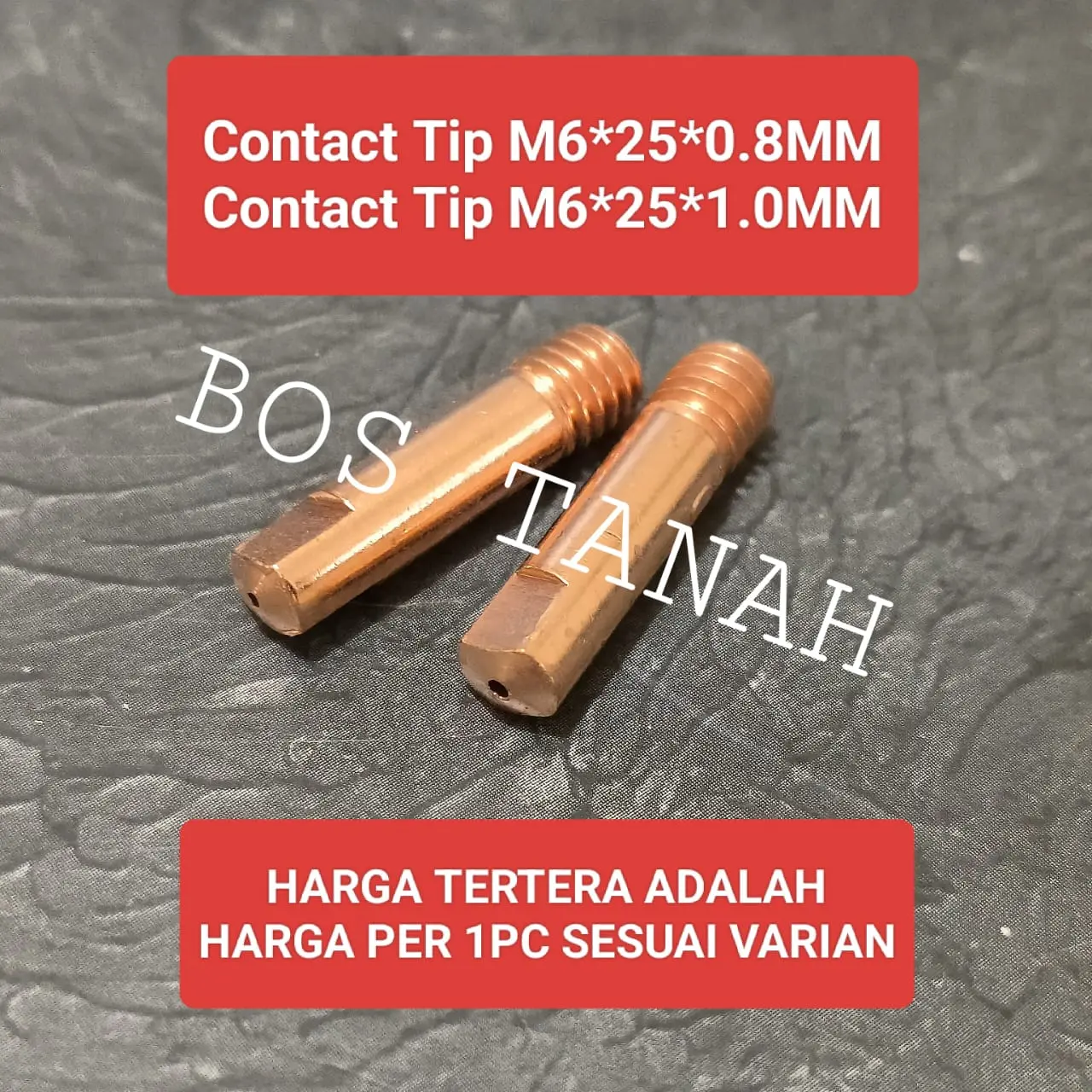 MB15 Kontak Contact Tip M6x25 0.8mm 1.0mm MIG Welding Torch Binzel