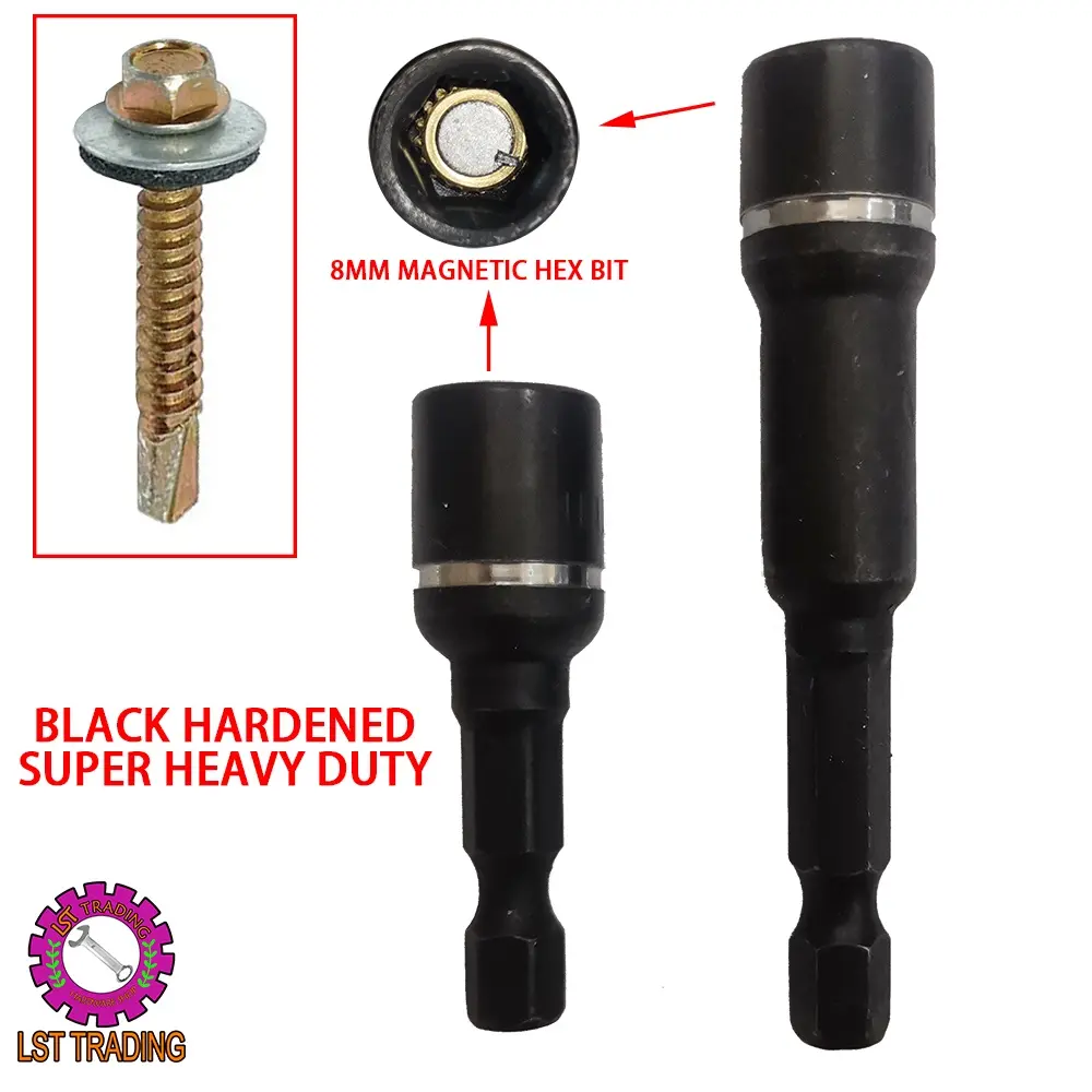 [READY STOCKS] 8MM HEAVY DUTY INDUSTRIAL BOX BIT / BOX SOCKET BIT / SOCKET KEPALA LAPAN / NUT SETTER