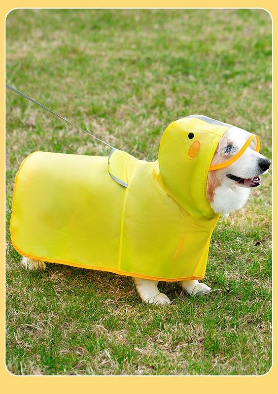 Product Introduction of Hippie Dog Corgi Special Dog Raincoat Small and Medium-Sized Dogs Teddy Shiba Inu Pet Rainy Day Clothes Waterproof Apron 14