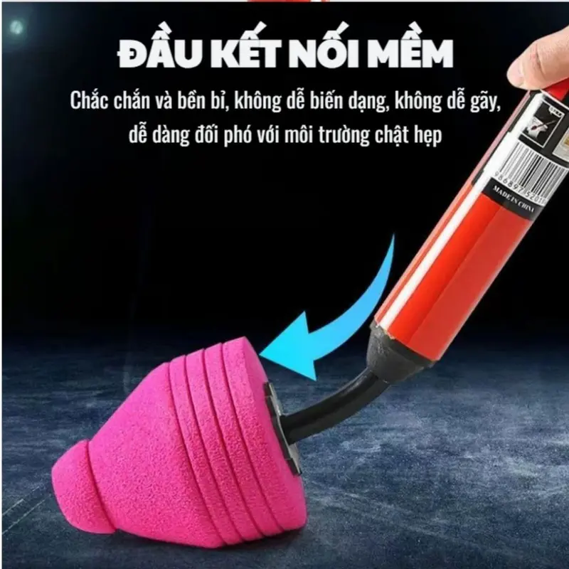 Dụng cụ thông tắc bồn cầu thông tắc cống thoát nước sàn trong gia đình bằng khí nén áp lực cao tiện dụng, Cây thông bồn 6