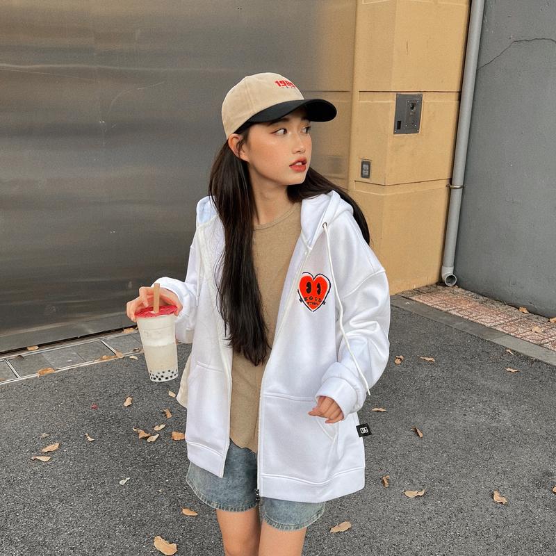 ÁO HOODIE ZIP HEART REGODS