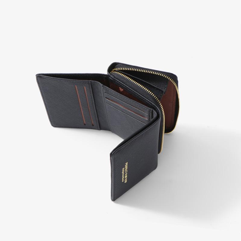 Product Introduction of New Women'S Wallet, Cross-Grain Leather Wallet With Zipper, Short Three-Fold Wallet, Student Coin Purse 21