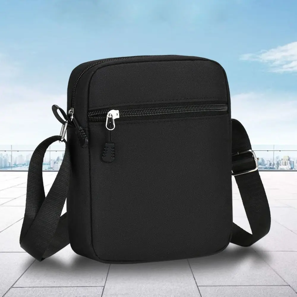 Fashion Oxford Shoulder Bag Black Mini Crossbody Bag Mobile Phone Bag Men
