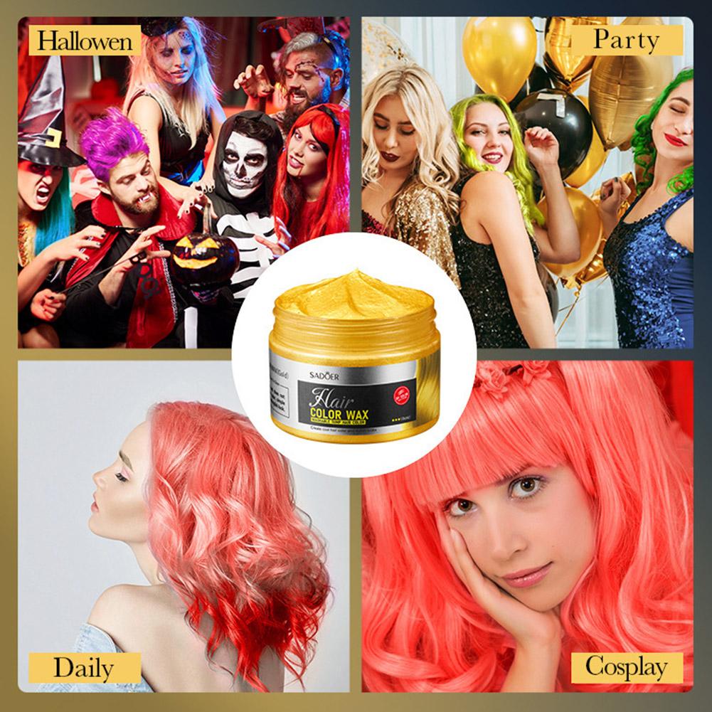 PEWARNA RAMBUT SEKALI PAKAI Warna WAX Styling Tahan Lama | Non Lengket Mudah Dicuci | Temporary Highlight Kerajinan Rambut