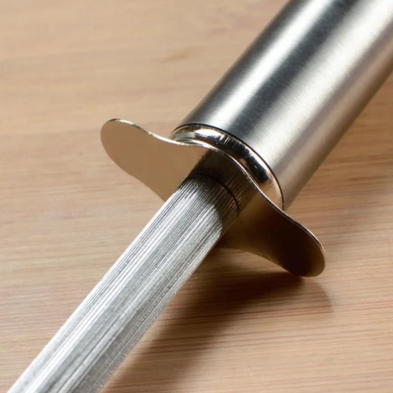 Product Introduction of Knife Sharpening Rod 12 Inch Kitchen Honing Steel Knife Sharpening Carbon Steel 23