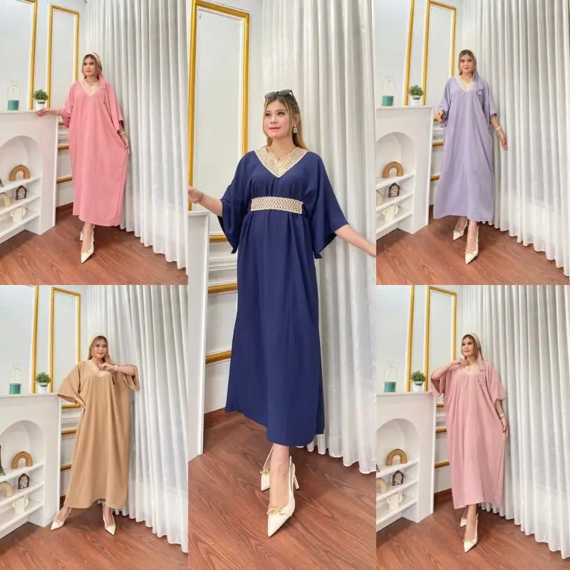 HR - KAFTAN MEDINA MIX RENDA TALI LEPAS PASANG BY REMBULAN 1