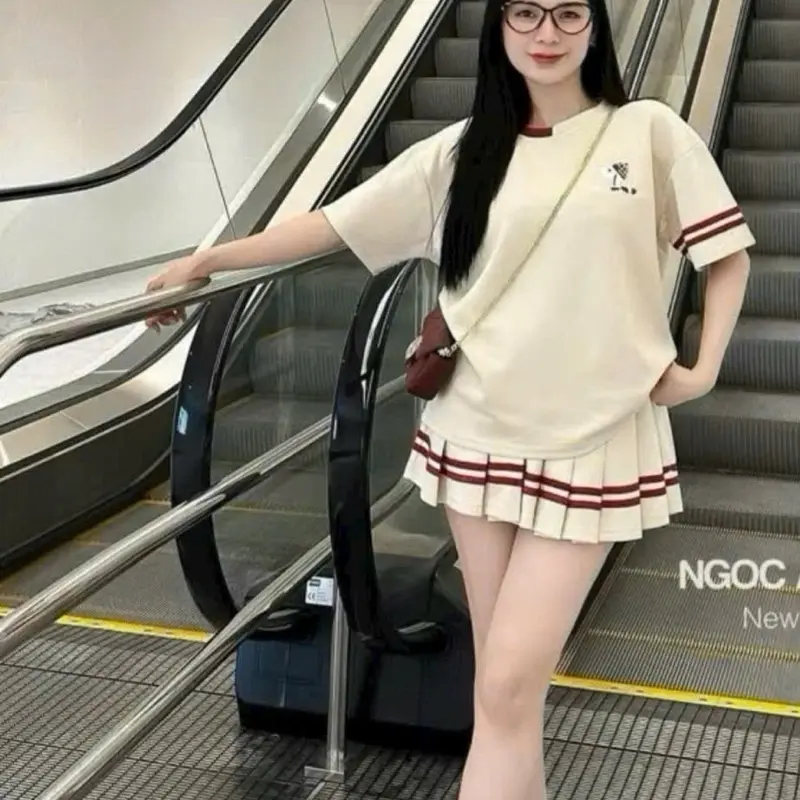Set váy umi thêu  pha viền