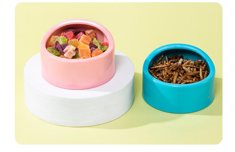 Product Introduction of Chậu Đựng Thức Ăn Cho Chuột Hamster, Hình Tròn, Làm Bằng Nhựa, Chống Rơi, Thích Hợp Cho Chuột Hamster Djungarian Và Hamster Màu Pastel, Thiết Kế Miệng Nghiêng, Bát Cho Thú Cưng, Dụng Cụ Cho Ăn 12