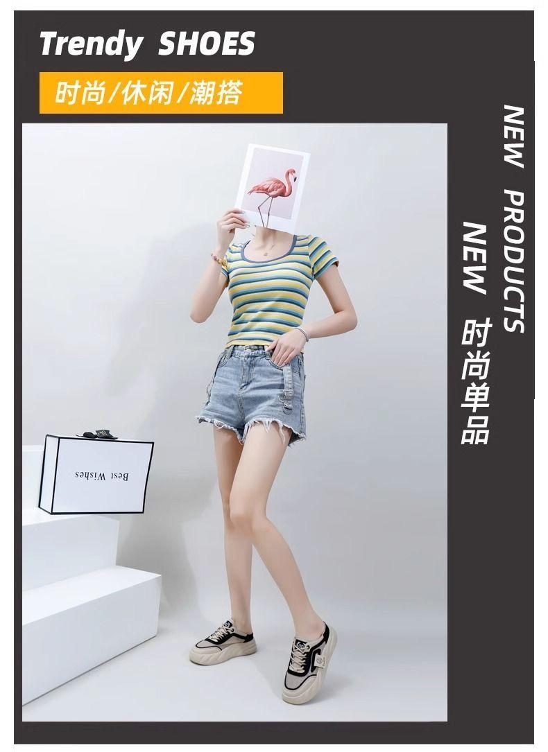 Product Introduction of Snow Lauder Slip-on Half Slippers Women's Summer 2024 New Breathable Mesh Red Ins All-Match Sneakers 6
