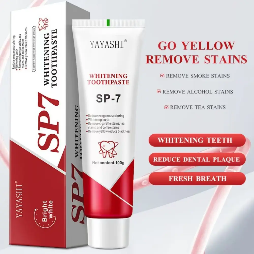 Probiotic toothpaste shark sp7 whitening, stain removal, yellow removal and fresh breath toothpaste