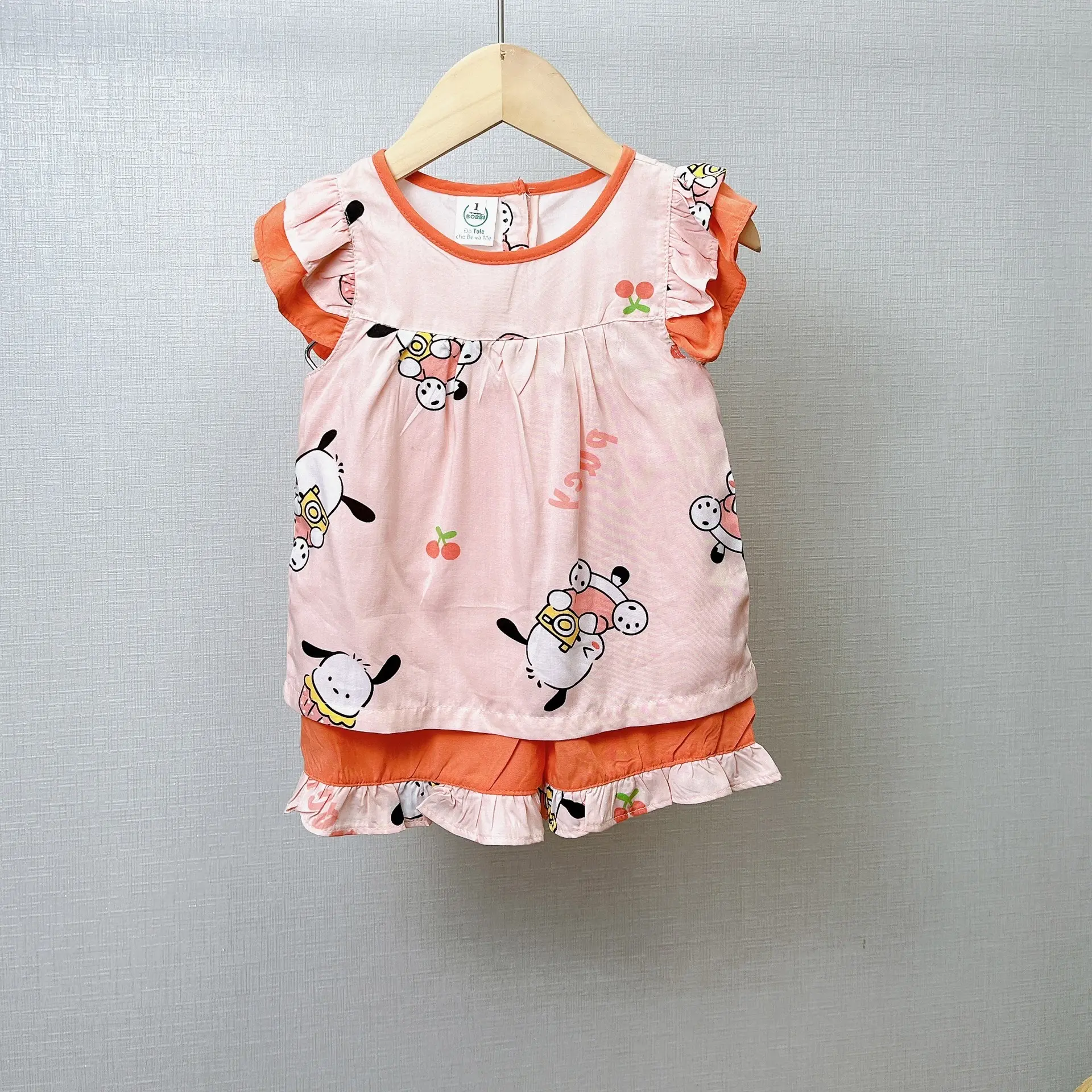 Đùi Cánh Tiên Bé Gái ( Mã 1 ) - Bộ quần áo Tole Loại 1 mềm, mịn, mát size 9-35 kg Bé gái 7-8 năm đồ ngủ Voi quần  áo  ngủ  cho  bé  gái dam  xinh  chobe