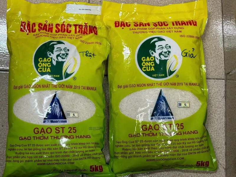 Gạo ST25 ÔNG CUA Hạng Nhất 5kg - Hương vị thơm ngon, dẻo mềm, chất lượng cao 6