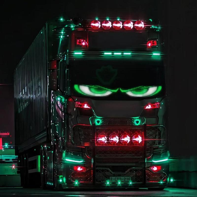 Car LED Sign, 1pc APP Control Car LED Matrix-Pixel Panel, Car Decorative Light, Universal Car Interior Accessories 2