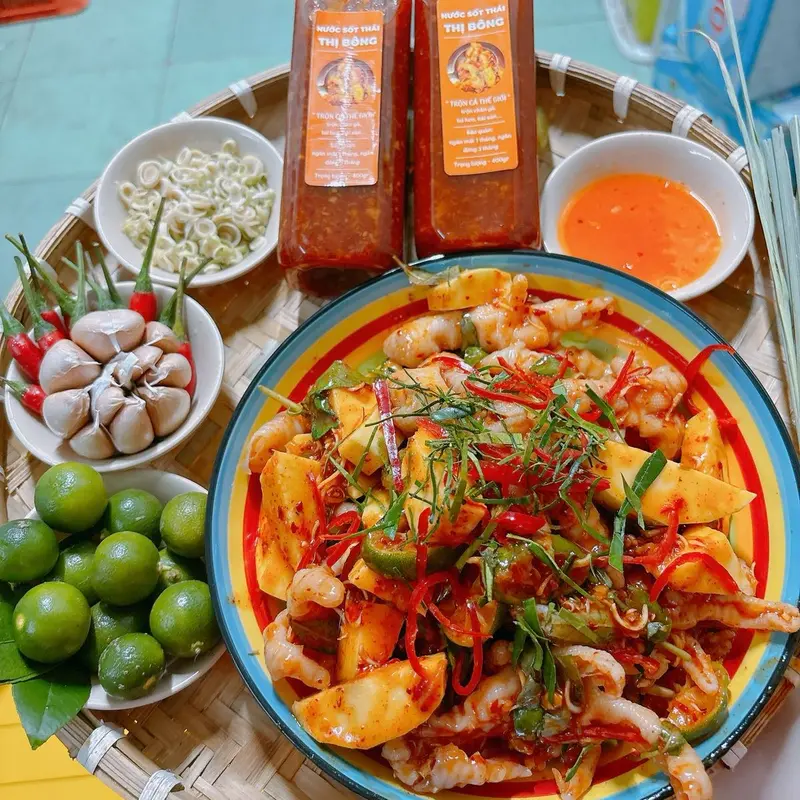 COMBO 2 CHAI CHÂN GÀ SỐT THÁI - chai từ 330ml Nước Sốt Gia Vị Nước Sốt Chua Cay sốtănbạchtuộcsống sotthai tron changa 4