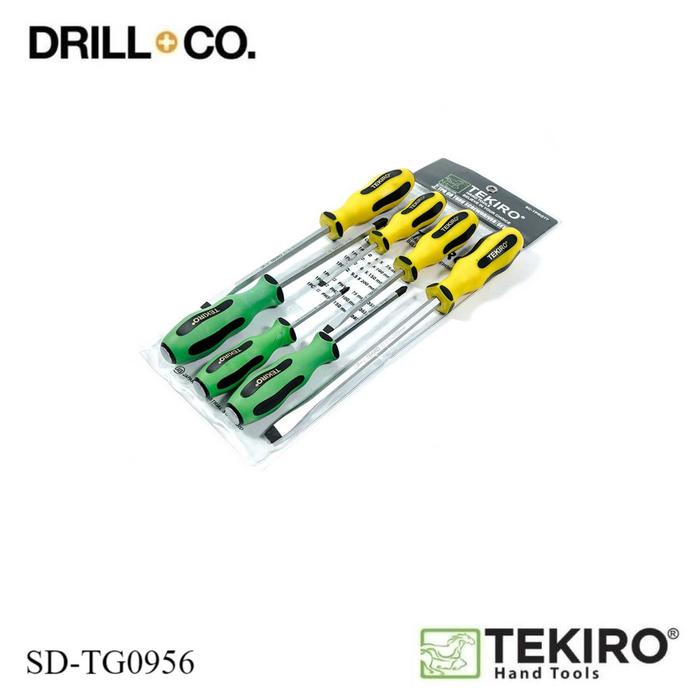 Gambar TEKIRO OBENG SET 7 PCS TPR GO THRU SCREWDRIVER PLUS MINUS SD-TG0956 dari Drill&Co Kota Administrasi Jakarta Barat Tokopedia