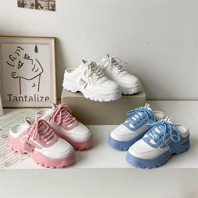 Product Introduction of PROMO - SEPATU WANITA SNEAKERS FASHION KOREA SLIP ON TALI SPORT TERBARU 2