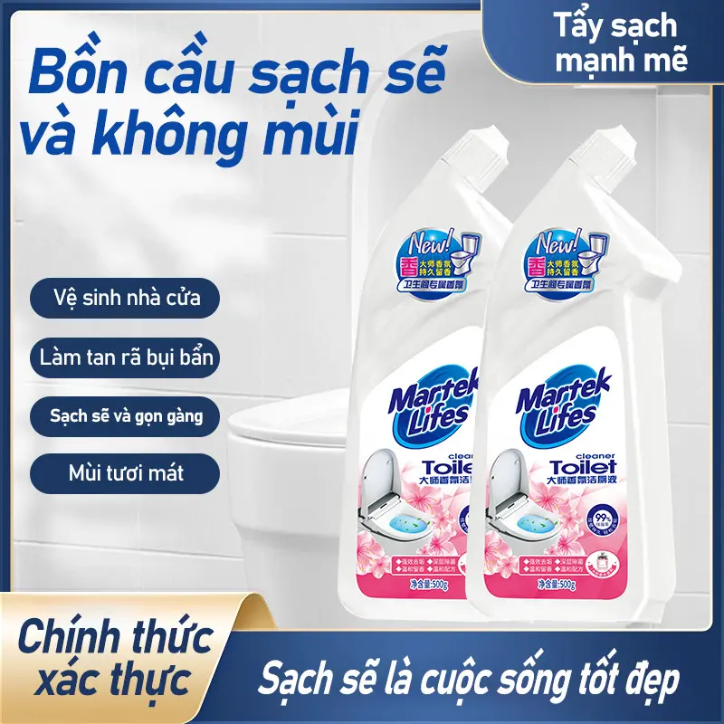 Marteklifes Chất Tẩy Rửa Gạch Men và Bồn Cầu Toilet, Làm Sạch Sâu, Diệt Khuẩn Tối Đa!