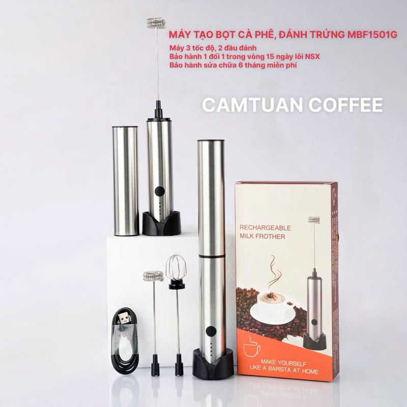   Bảo hành 6 tháng  Máy tạo bọt cà phê đánh trứng MFB1501G với 2 đầu đánh 3 tốc độ siêu mạnh bền đẹp 