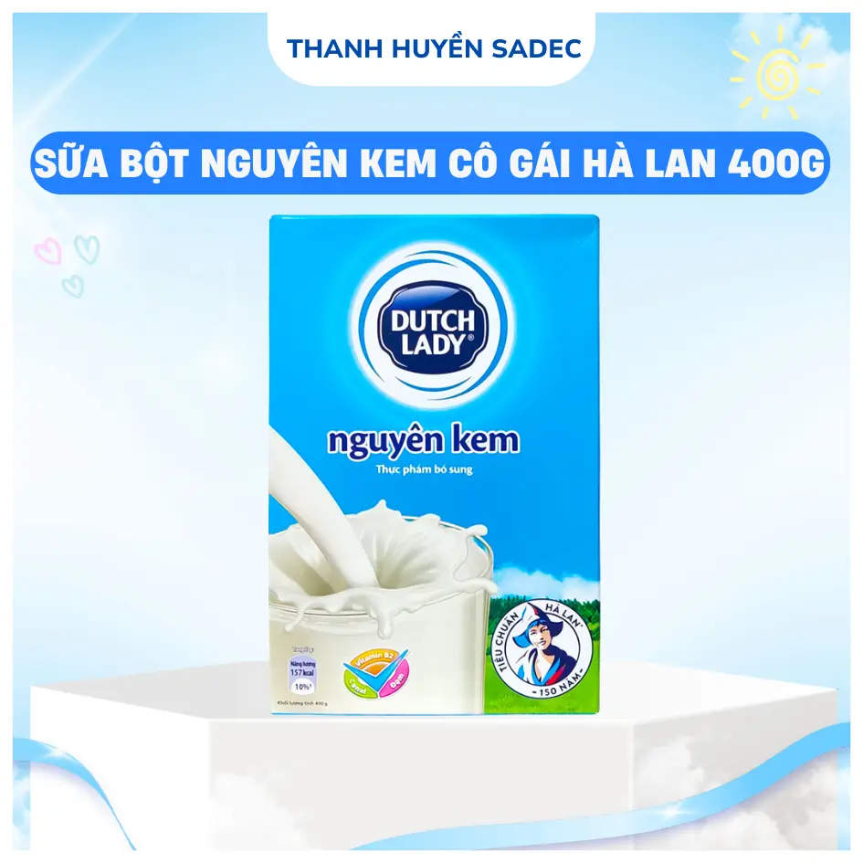 Sữa Bột Nguyên Kem Cô Gái Hà Lan Hộp Giấy 400g – Dinh Dưỡng Toàn Diện Cho Gia Đình