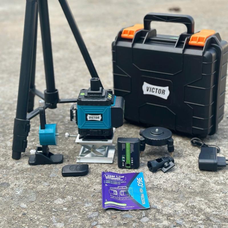  Máy Cân Bằng Lazer 12 Tia Xanh Victor Siêu Sáng  Kèm Giá Treo Nam Châm 