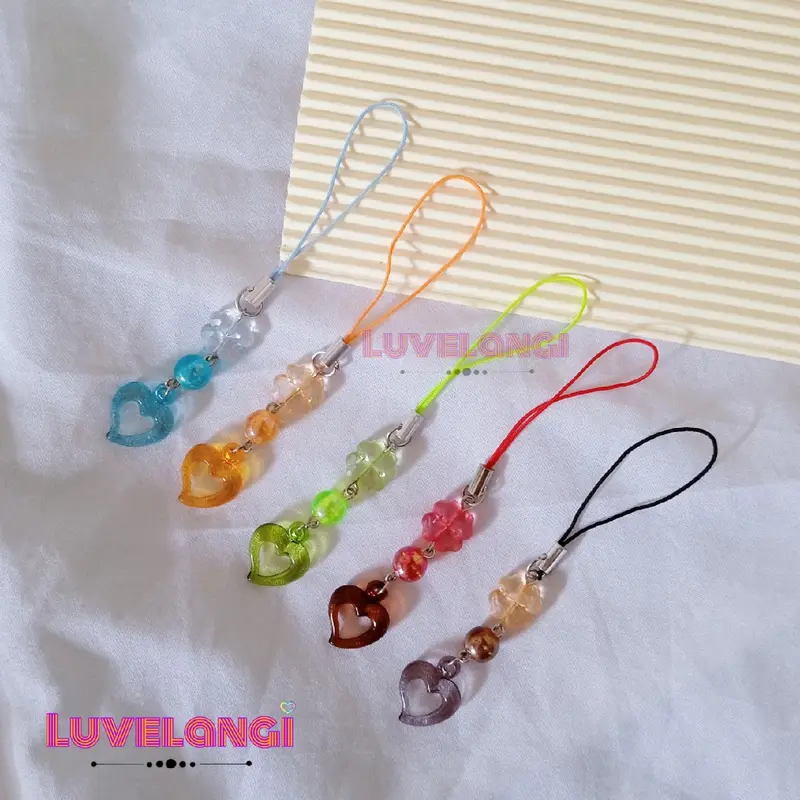 (Love bolong) Strap hp manik / phone charm minimalis / gantungan hp manik-manik 1