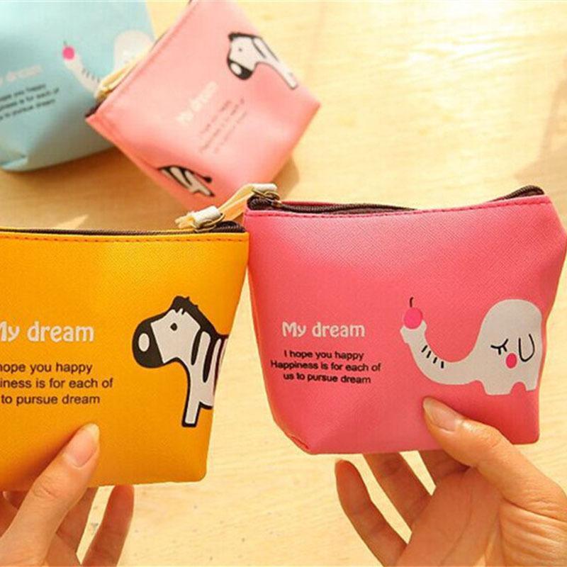 Random Color Cute Animal Design Storage Bag, 1 Count Creative Simple Printed Coin Purse, Gift Bag for Bridesmaid, Home Organizer for Living Room Bedroom 2