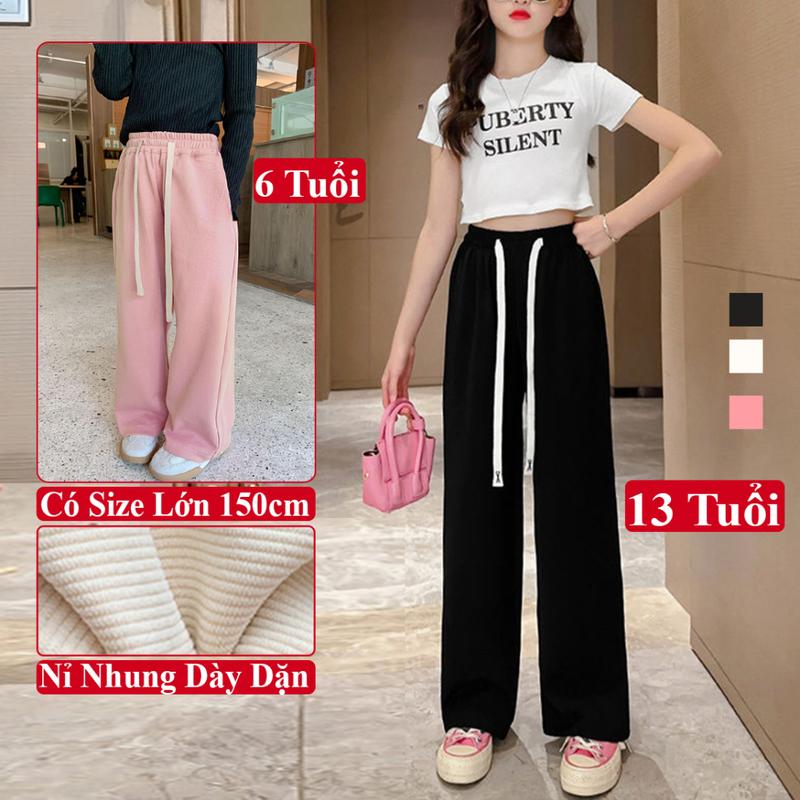 Quần Suông Nỉ Nhung Ống Rộng Cho Bé Gái KooKoo Quần Dài Nỉ Nhung Thu Đông Ống Suông Ống Rộng Cho Bé Gái Quần Thu Đông Bé Gái Quần Dài Bé Gái Mặc Nhà Mùa Đông Quần Áo Nỉ Nhung Bé Gái Mùa Đông Đồ Thu Đông Bé Gái Áo Quần Thu Đông Bé Gái