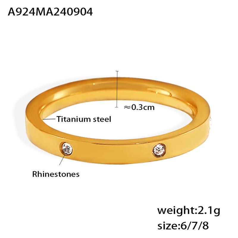 Product Introduction of New Simple Ring Ins Style Minimalist Stacked Ring Women's Jewelry Accessories 4