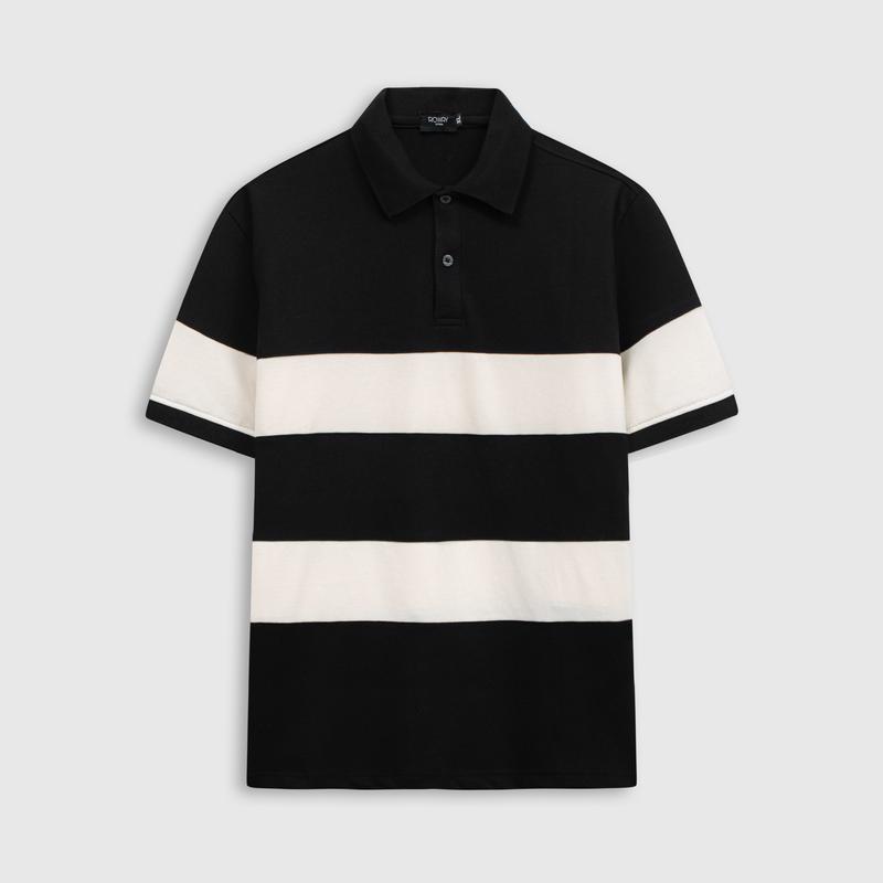Áo Polo nam ROWAY cotton thoáng mát, thấm hút, không nhăn form regular, polo phối khoang