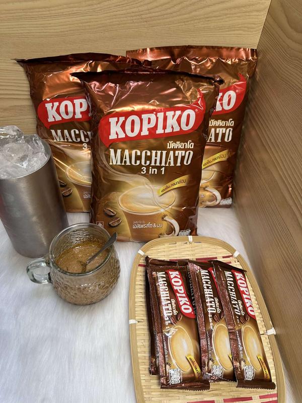 ( COMBO 5 TÚI ) CÀ PHÊ KOPIKO MACCHIATO 3 IN 1 ( CHUẨN THÁI 1 bịch 20 gói x 24g) 4