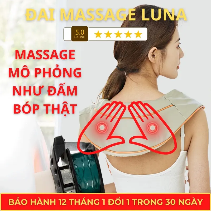 Máy Massage, Máy Matxa Cổ Vai Gáy, Máy Đấm Lưng, Khăn Choàng Massage 4