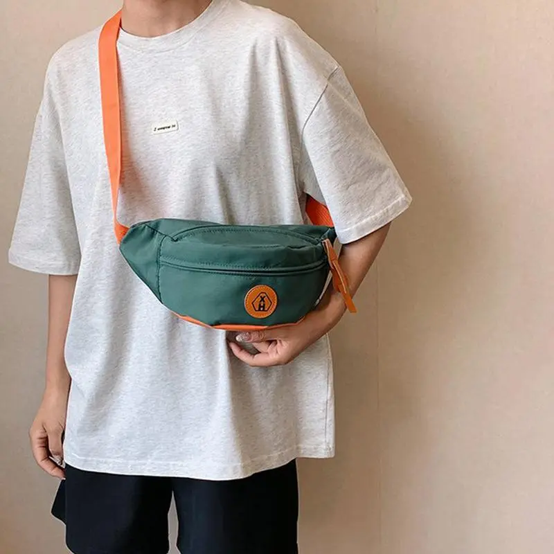 Túi Đeo Ngực, Dung Tích Lớn, Phong Cách Thường Ngày Đa Năng, Thích Hợp Cho Thể Thao Bag Nam Túi Bao Tử Phone