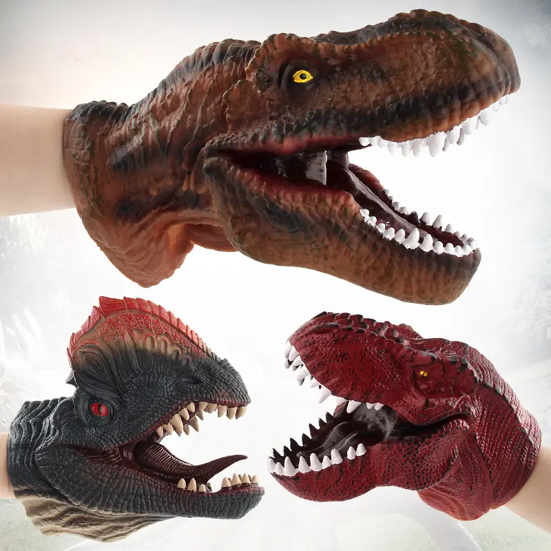 COD  New Canna Hand Puppet Dinosaurs Head Edition Dino Dionosaurus Mainan Anak