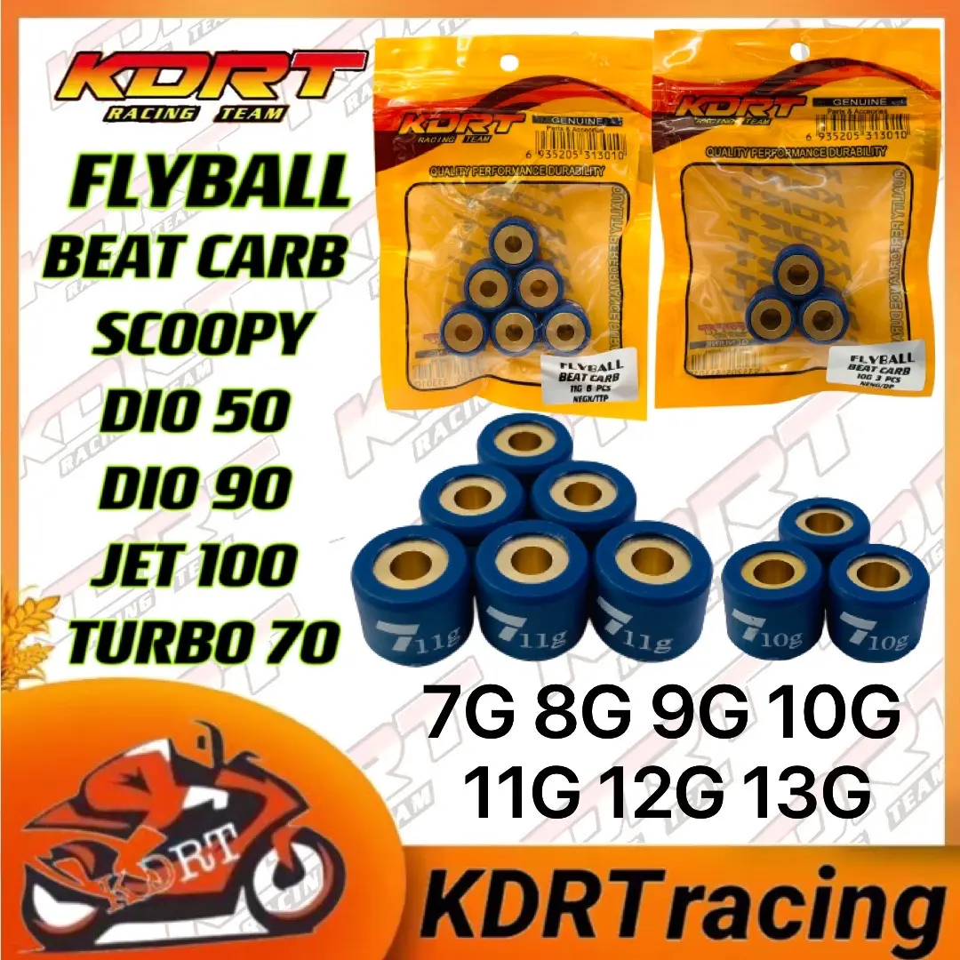 Roller Motorcycle Racing KDRT Racing Motorcycle Flyball Roller Set BEAT CARB SCOOPY DIO 50 DIO ...