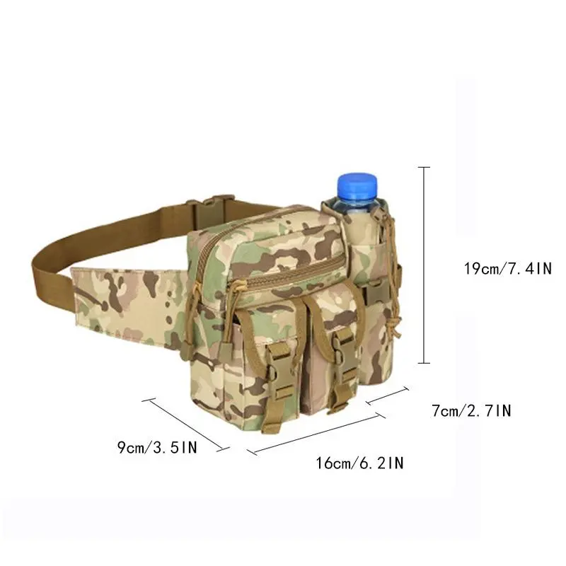 Outdoor Cycling Waist Bag, Multifunctional Water Bottle Storage Bags, Zipper Belt Bag, Running Headset(1 Count) Storage Equipment, Outdoor Sports Accessories 7