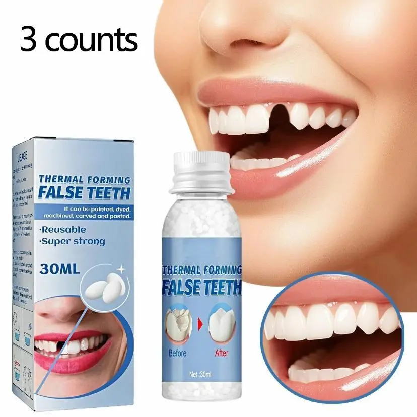 Teeth Filling Gel, 3 Counts/set Temporary Teeth Filling Gel, Denture Care Product for Women & Men, Oral Care Product for Daily Use