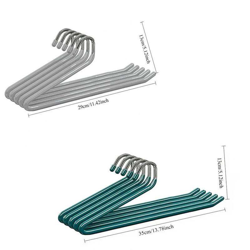 Product Introduction of Non-slip Clothes Hanger, 10pcs Portable Hanger Organizer Rack for Closet Laundry Dry Cleaning Room, Pants, Skirts, Shorts, Towels 1