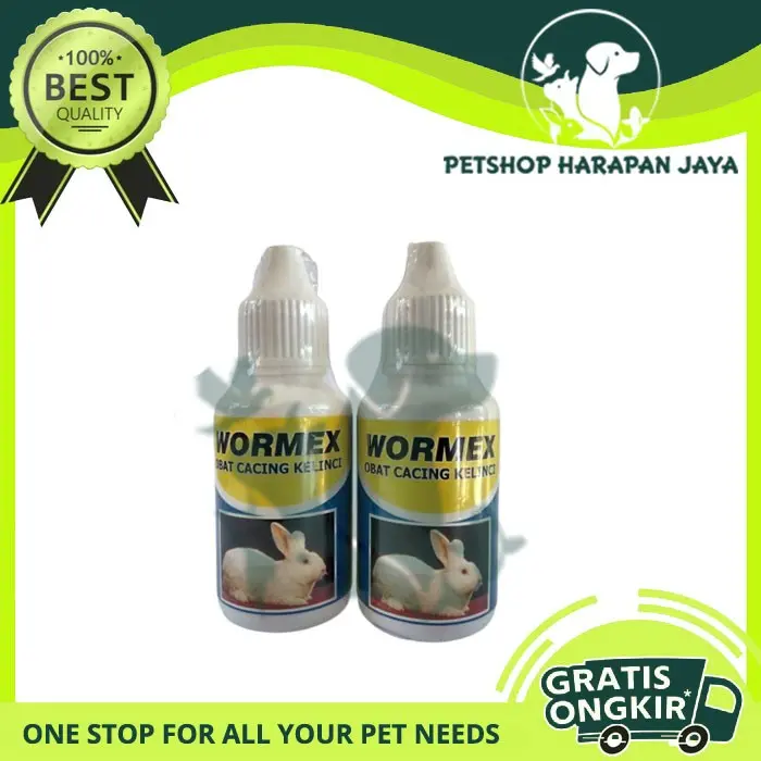 Obat Wormex 30ml - Obat Cacing Kelinci