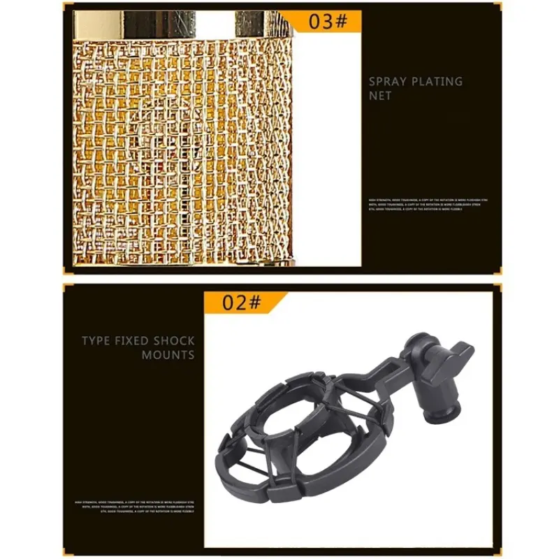 PAKET RECORDING LENGKAP Microphone Mic Condenser BM 800 Stand Mic Soundcard + V8 Set 2