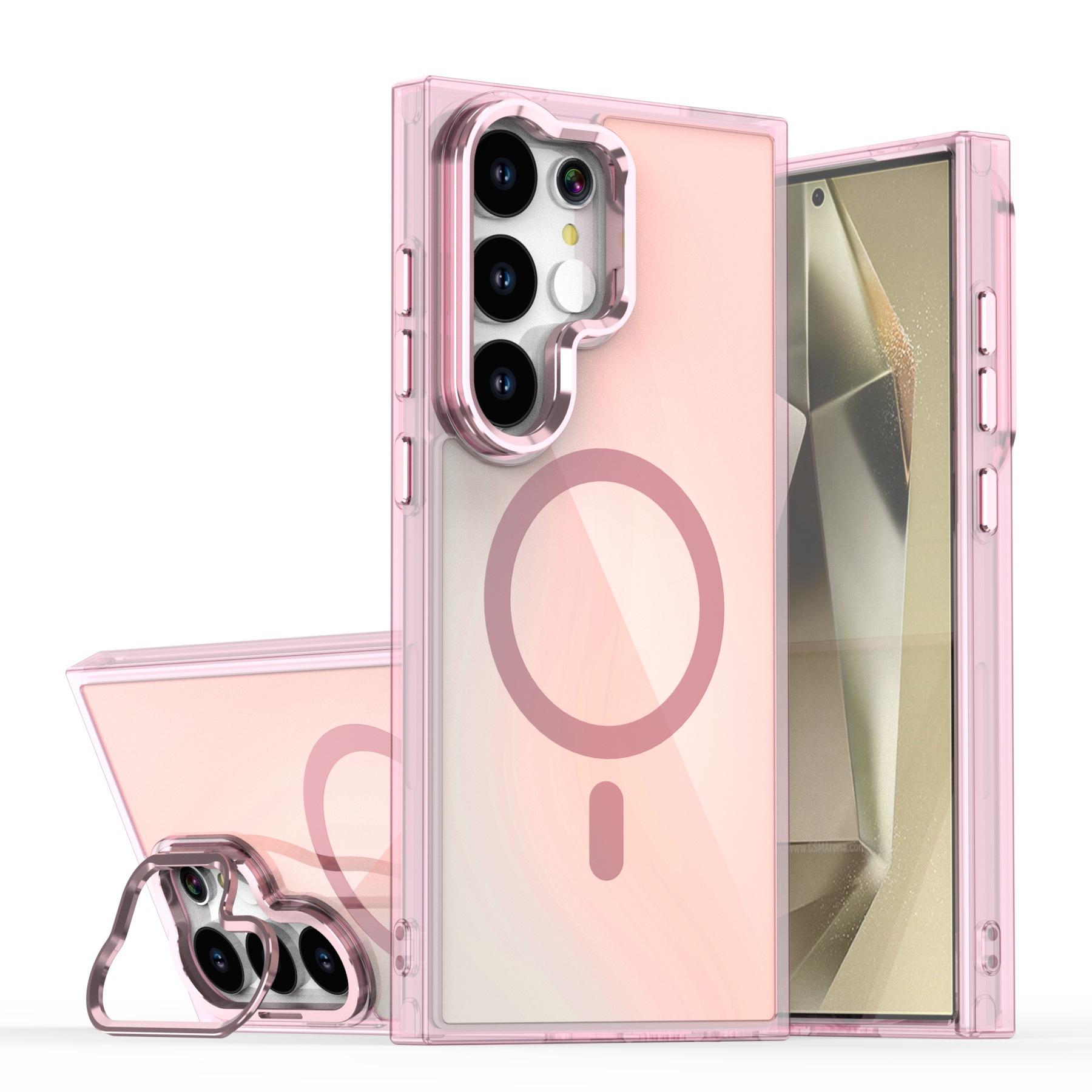 เคสโทรศัพท์, เปลี่ยนสี, พร้อมที่ยึดโลหะ, เข้ากันได้กับ S25 Ultra, S24 ultra, S23 ultra, A56 5G, A36 