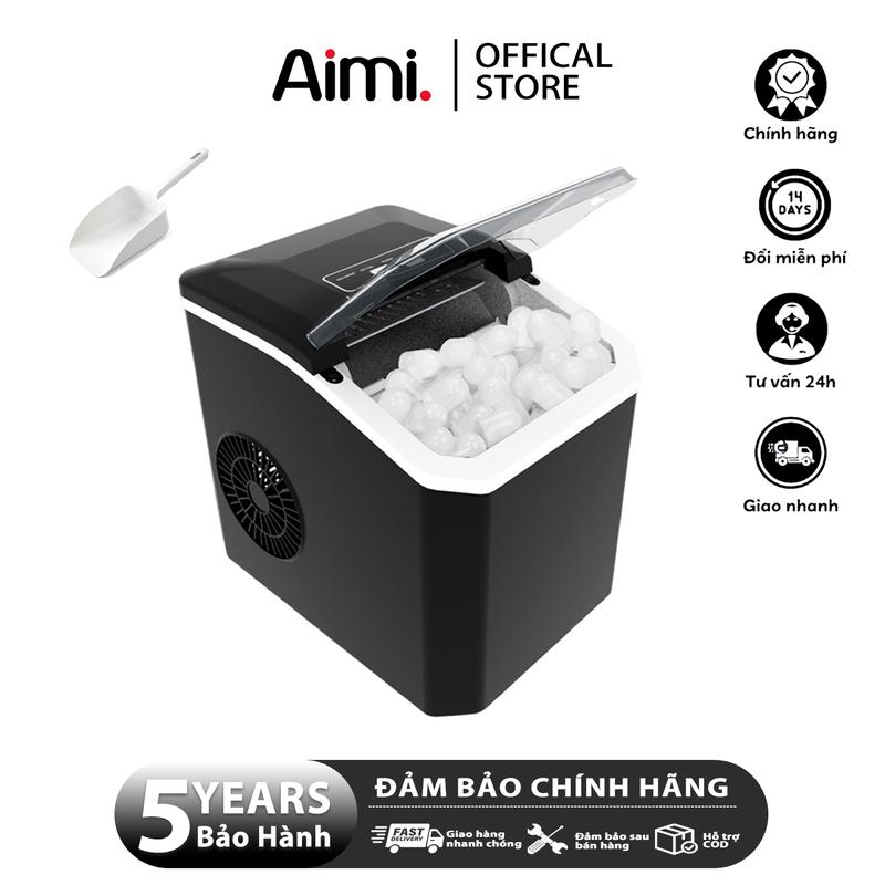 [BH 5 năm] Aimi Máy Làm Đá Viên Tủ Đá Mini Gia Đình Tạo Đá Siêu Tốc Trong 8 - Phút-100% Chính Hãng 1