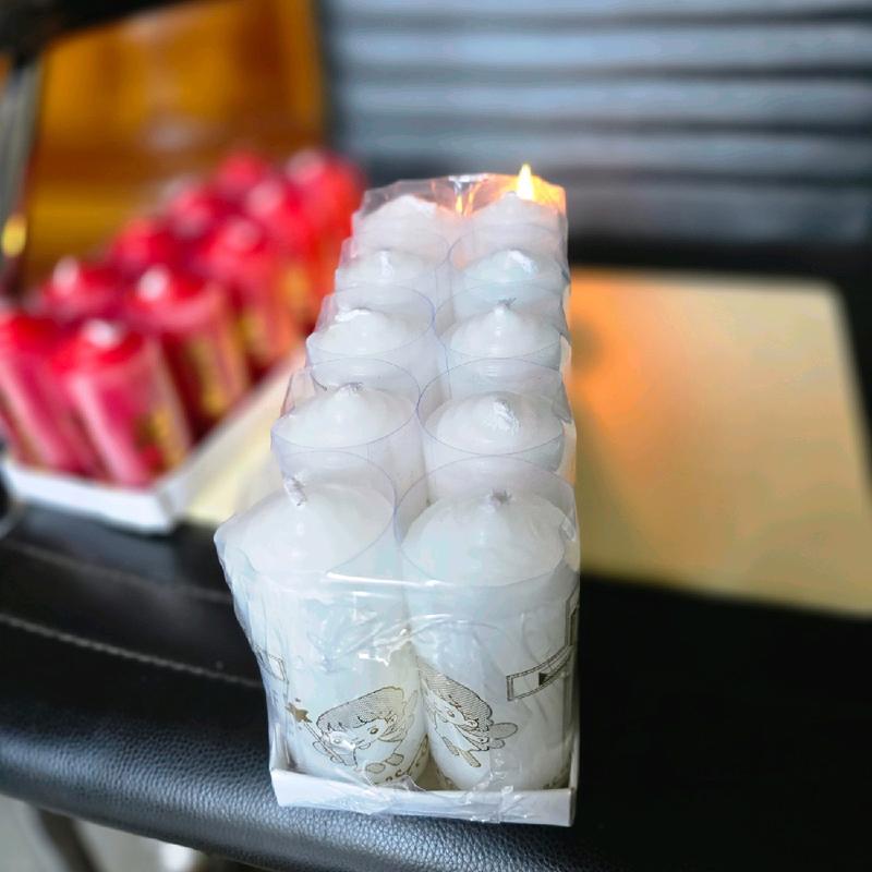 [Loại 1] 10 viên Đèn cầy gió không tắt, nến sáp sáp thơm - Decor - Nến Thơm 7