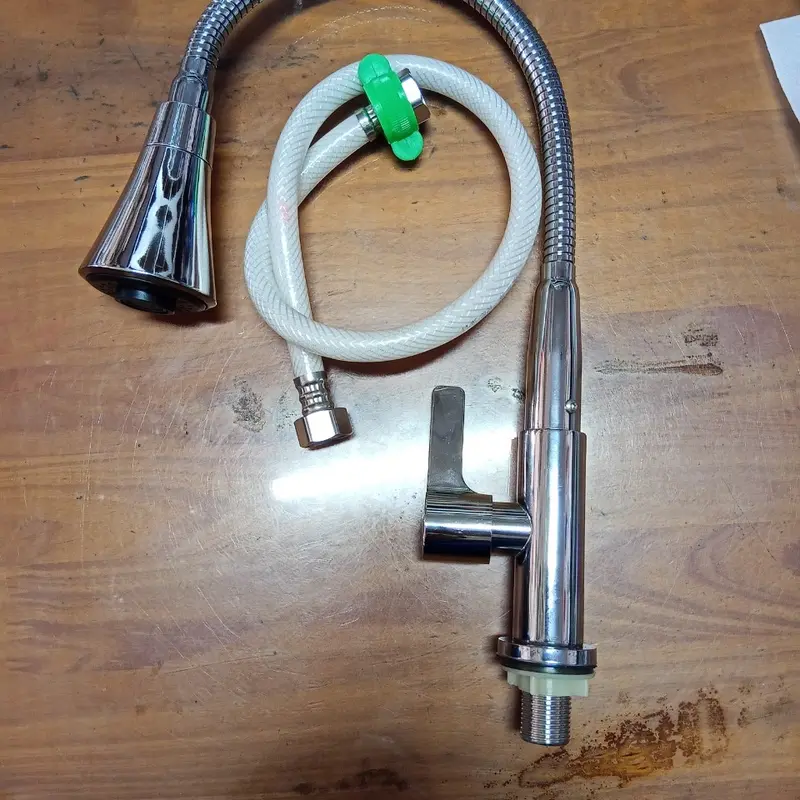 VÒI CHÉN LÒ XO LOA KÈN -XOAY 360 ĐỘ - INOX 304-- VÒI RỬA CHÉN BÁT voinuoc 6