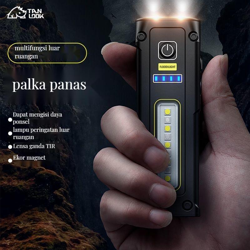 Lampu senter bank listrik LED mini dual penggunaan 0