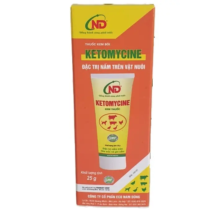 Tuýp kem Ketomycine trị nấm trên vật nuôi
