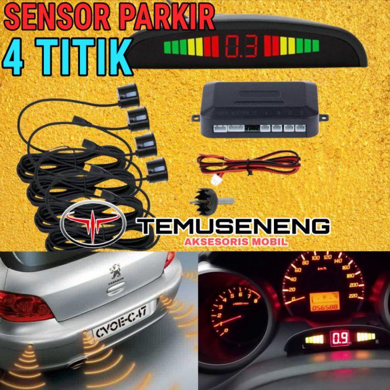 UNIVERSAL SET SENSOR PARKIR MUNDUR 4 TITIK MATA SENSOR MOBIL - Shop ...